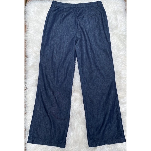 NWT Frame Pleated Denim Wide-leg Chino - Picture 6 of 8